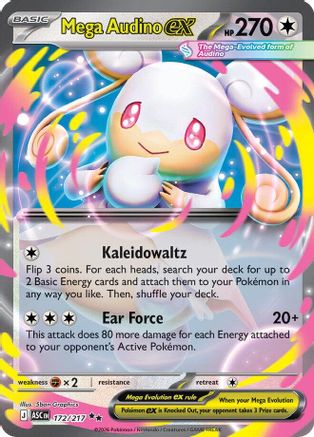Mega Audino ex - 172/217 (172) [ME: Ascended Heroes] Holofoil