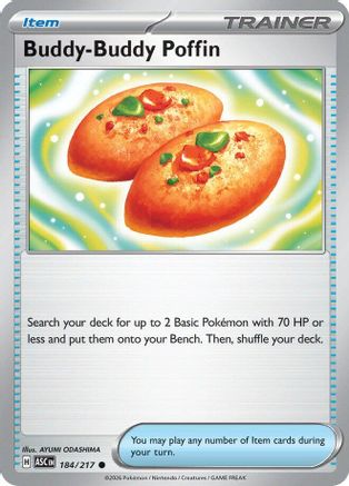 Buddy-Buddy Poffin (184) [ME: Ascended Heroes] Reverse Holofoil