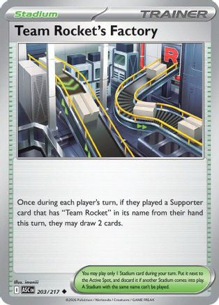 Team Rocket's Factory (203) [ME: Ascended Heroes] Reverse Holofoil