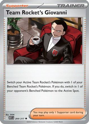 Team Rocket's Giovanni (204) [ME: Ascended Heroes]