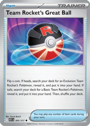 Team Rocket's Great Ball (205) [ME: Ascended Heroes] Reverse Holofoil