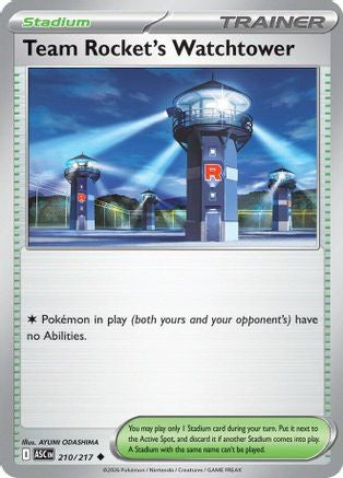 Team Rocket's Watchtower (210) [ME: Ascended Heroes] Reverse Holofoil