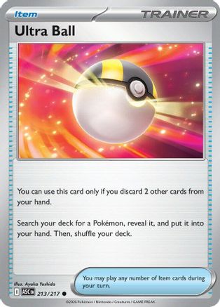 Ultra Ball - 213/217 (213) [ME: Ascended Heroes] Reverse Holofoil