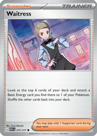 Waitress (215) [ME: Ascended Heroes] Reverse Holofoil