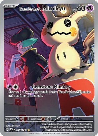 Team Rocket's Mimikyu - 238/217 (238) [ME: Ascended Heroes] Holofoil