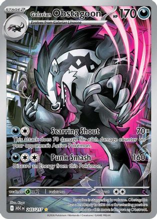 Galarian Obstagoon - 245/217 (245) [ME: Ascended Heroes] Holofoil