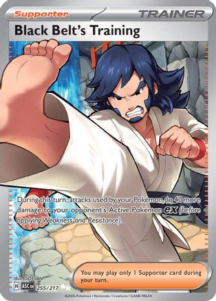Black Belt's Training (255) [ME: Ascended Heroes] Holofoil