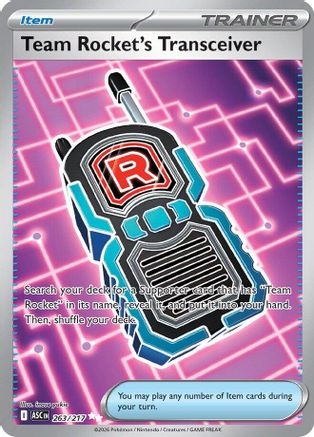 Team Rocket's Transceiver - 263/217 (263) [ME: Ascended Heroes] Holofoil