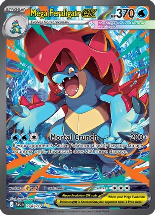 Mega Feraligatr ex - 274/217 (274) [ME: Ascended Heroes] Holofoil