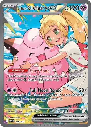 Lillie's Clefairy ex - 280/217 (280) [ME: Ascended Heroes] Holofoil