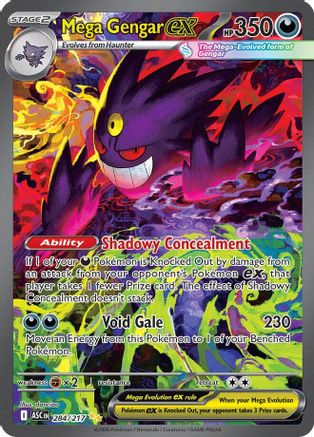 Mega Gengar ex - 284/217 (284) [ME: Ascended Heroes] Holofoil