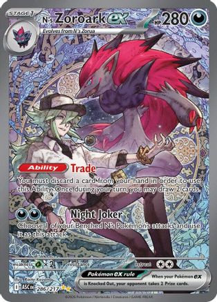 N's Zoroark ex - 286/217 (286) [ME: Ascended Heroes] Holofoil