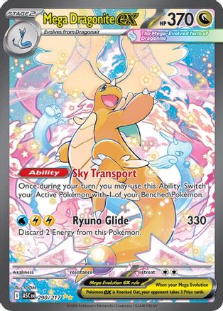 Mega Dragonite ex - 290/217 (290) [ME: Ascended Heroes] Holofoil