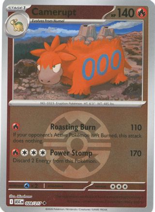 Camerupt (Quick Ball) (28) [ME: Ascended Heroes] Reverse Holofoil