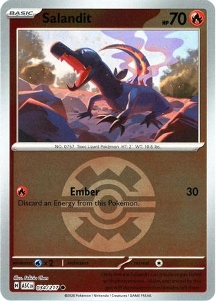 Salandit (Quick Ball) (34) [ME: Ascended Heroes] Reverse Holofoil