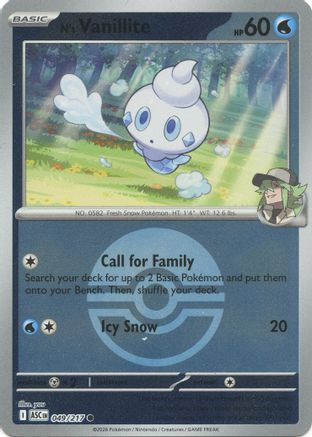 N's Vanillite (Poke Ball) (49) [ME: Ascended Heroes] Reverse Holofoil