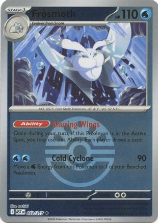 Frosmoth (Friend Ball) (53) [ME: Ascended Heroes] Reverse Holofoil
