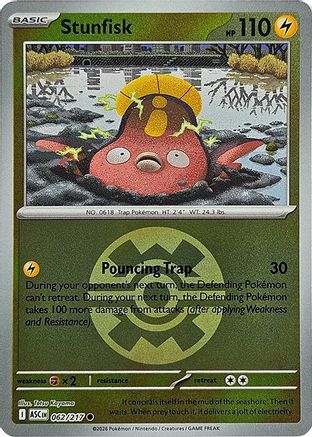 Stunfisk (Quick Ball) (62) [ME: Ascended Heroes] Reverse Holofoil