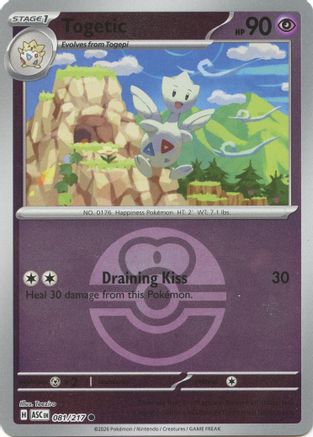 Togetic (Love Ball) (81) [ME: Ascended Heroes] Reverse Holofoil