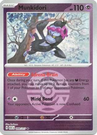 Munkidori (Dusk Ball) (99) [ME: Ascended Heroes] Reverse Holofoil