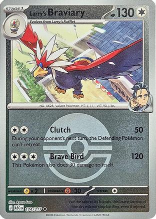 Larry's Braviary (Poke Ball) (174) [ME: Ascended Heroes] Reverse Holofoil