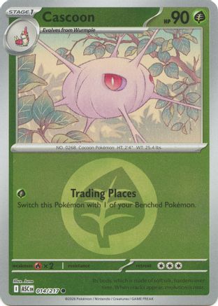 Cascoon (Energy Symbol Pattern) (14) [ME: Ascended Heroes] Reverse Holofoil