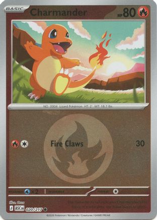 Charmander (Energy Symbol Pattern) (20) [ME: Ascended Heroes] Reverse Holofoil