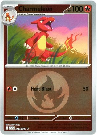 Charmeleon (Energy Symbol Pattern) (21) [ME: Ascended Heroes] Reverse Holofoil