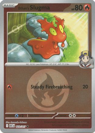 Ethan's Slugma (Energy Symbol Pattern) (23) [ME: Ascended Heroes] Reverse Holofoil