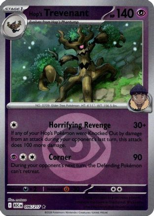 Hop's Trevenant - 096/217 (Energy Symbol Pattern) (96) [ME: Ascended Heroes] Reverse Holofoil