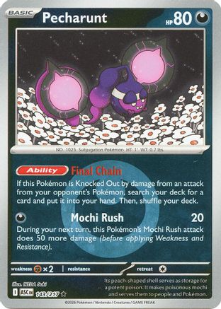 Pecharunt (Energy Symbol Pattern) (143) [ME: Ascended Heroes] Reverse Holofoil