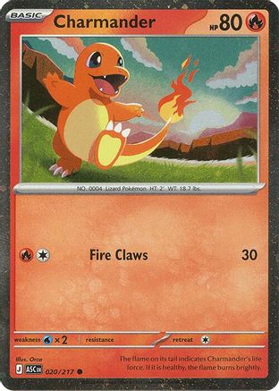 Charmander - 020/217 (Cosmos Holo) (20) [Miscellaneous Cards & Products] Holofoil