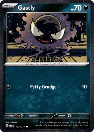 Gastly - 123/217 (Cosmos Holo) (123) [Miscellaneous Cards & Products] Holofoil