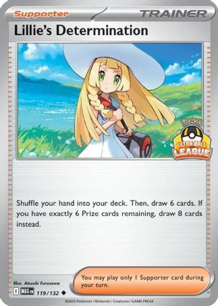 Lillie's Determination (Ultra Ball League) (119) [League & Championship Cards] Holofoil