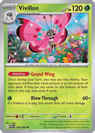 Vivillon (9) [ME03: Perfect Order] Reverse Holofoil