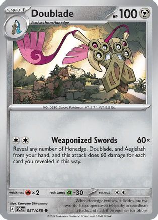 Doublade - 057/088 (57) [ME03: Perfect Order] Reverse Holofoil
