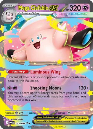 Mega Clefable ex - 031/088 (31) [ME03: Perfect Order] Holofoil