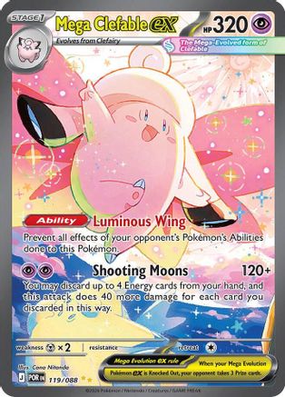 Mega Clefable ex - 119/088 (119) [ME03: Perfect Order] Holofoil