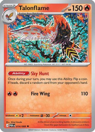 Talonflame - 014/088 (14) [ME03: Perfect Order] Reverse Holofoil