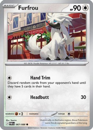 Furfrou (67) [ME03: Perfect Order] Reverse Holofoil