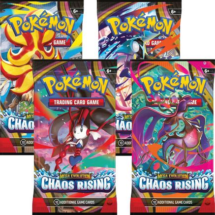 Pokemon Chaos Rising Booster Pack Art Bundle [Set of 4]