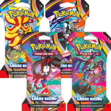 Pokemon Chaos Rising Sleeved Booster Pack Art Bundle [Set of 4]