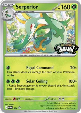 Serperior - 064 [Staff] (64) [ME: Mega Evolution Promo] Holofoil
