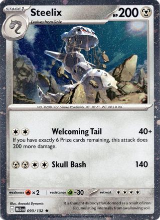 Steelix - 093/132 (Cosmos Holo) (93) [Miscellaneous Cards & Products] Holofoil