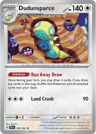Dudunsparce - 129/162 (Non-Holo) (129) [Deck Exclusives]