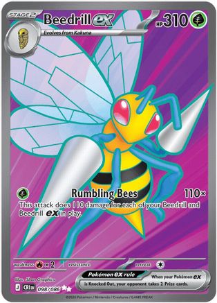 Beedrill ex - 098/086 (98) [ME04: Chaos Rising] Holofoil