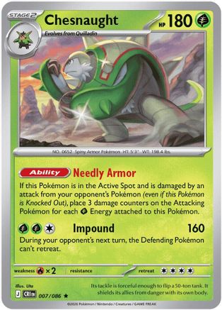 Chesnaught (7) [ME04: Chaos Rising] Holofoil