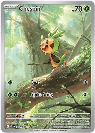 Chespin - 087/086 (87) [ME04: Chaos Rising] Holofoil