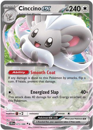 Cinccino ex - 073/086 (73) [ME04: Chaos Rising] Holofoil