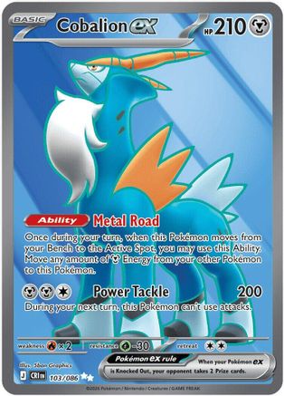 Cobalion ex - 103/086 (103) [ME04: Chaos Rising] Holofoil